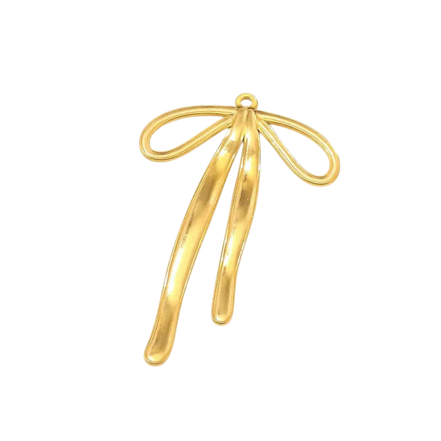 Long Bow Charm in Gold