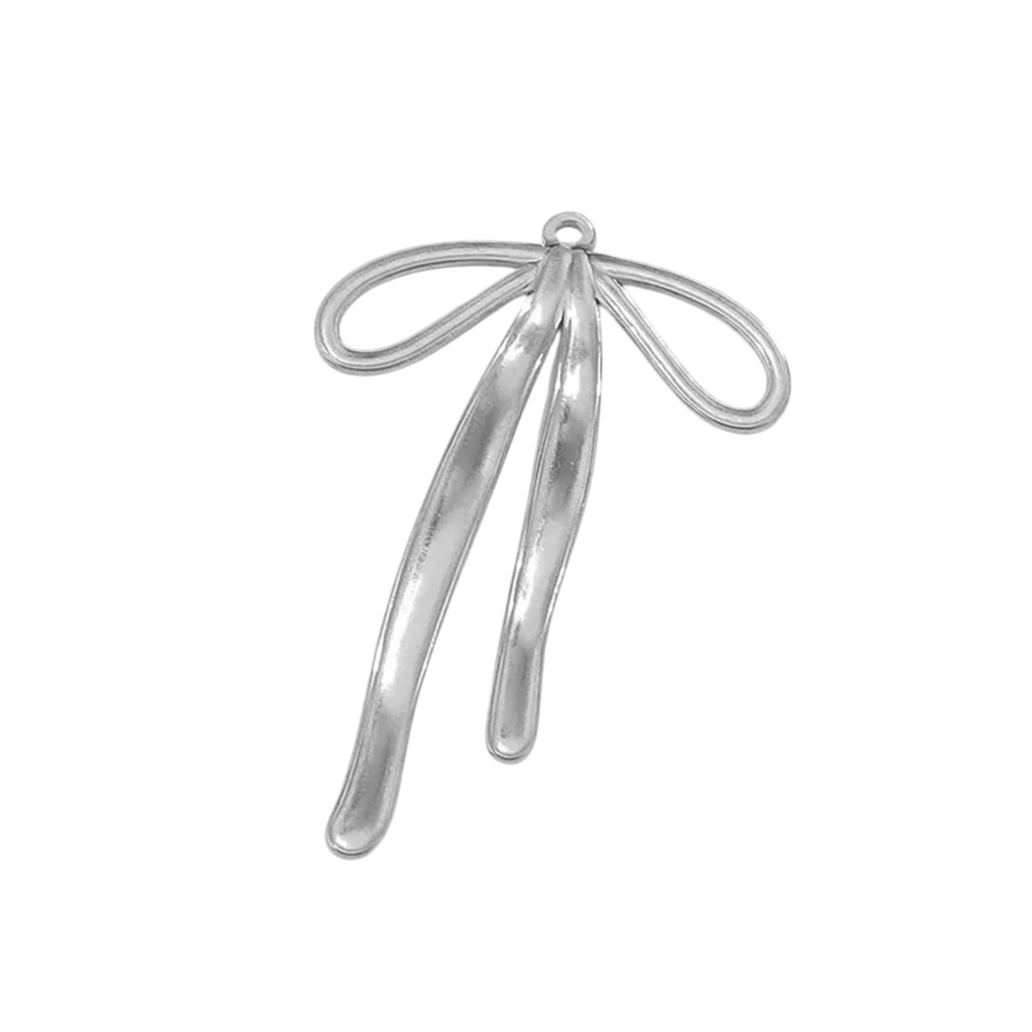 Long Bow Charm in Silver