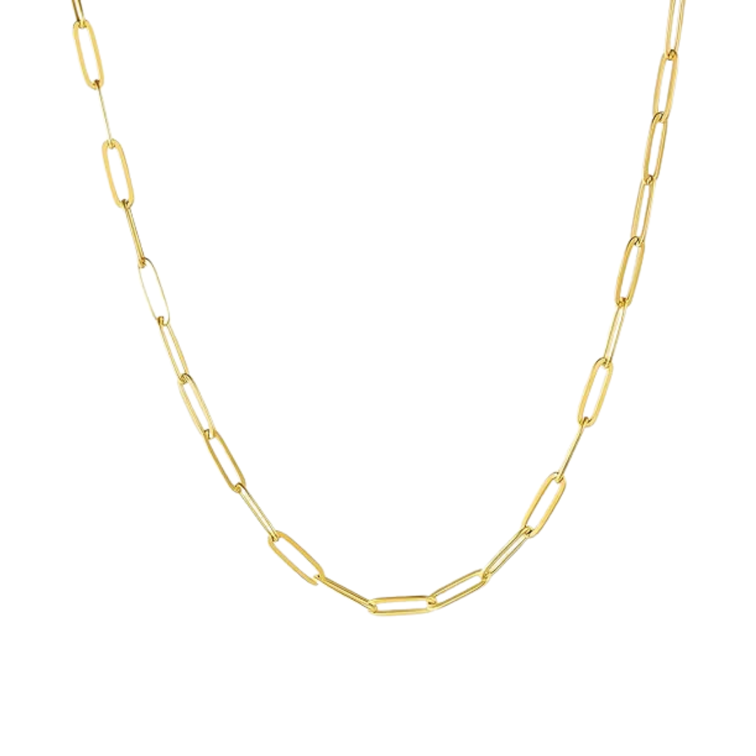 Gold Paperclip Chain