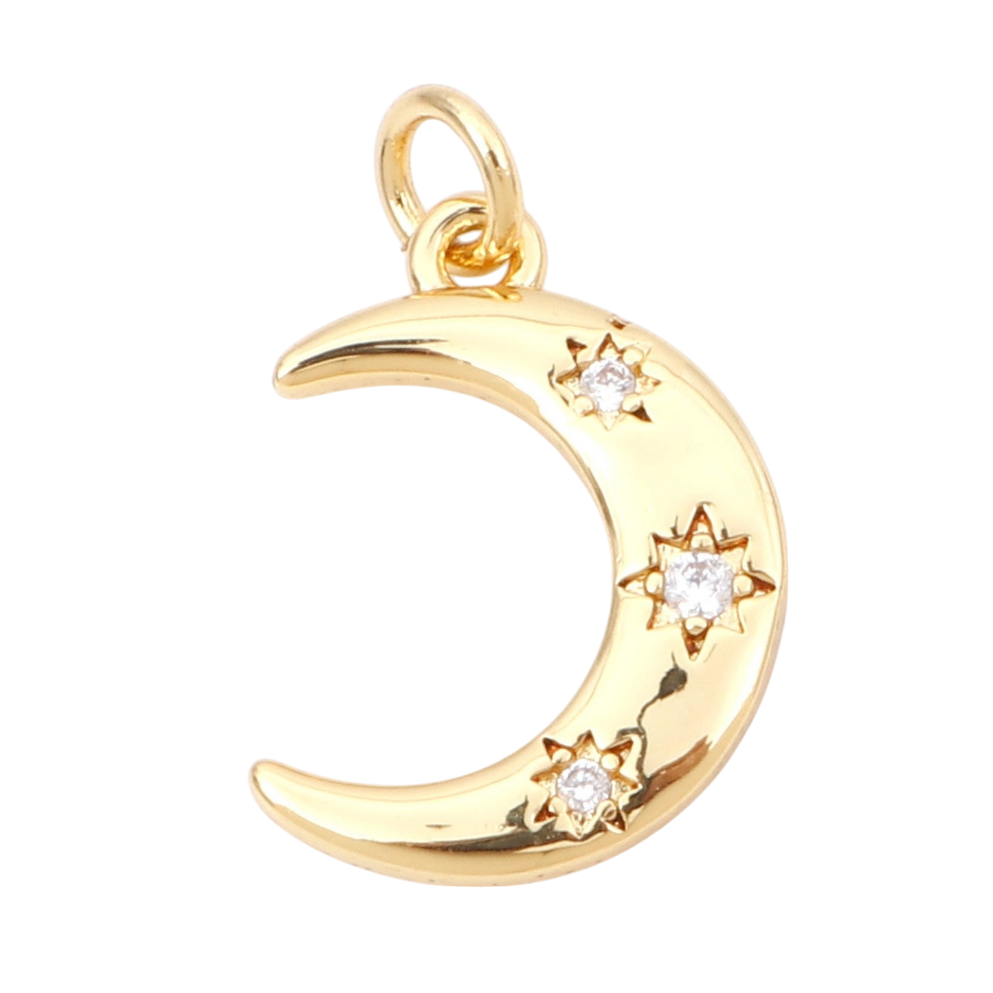 Small Crescent with Rhinestones