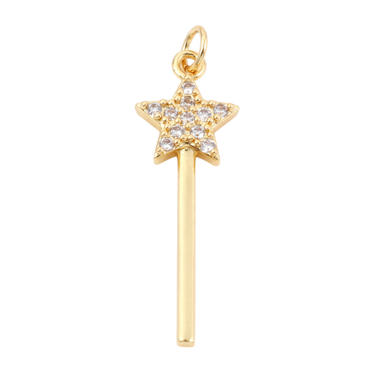 Magic Wand with Rhinestones