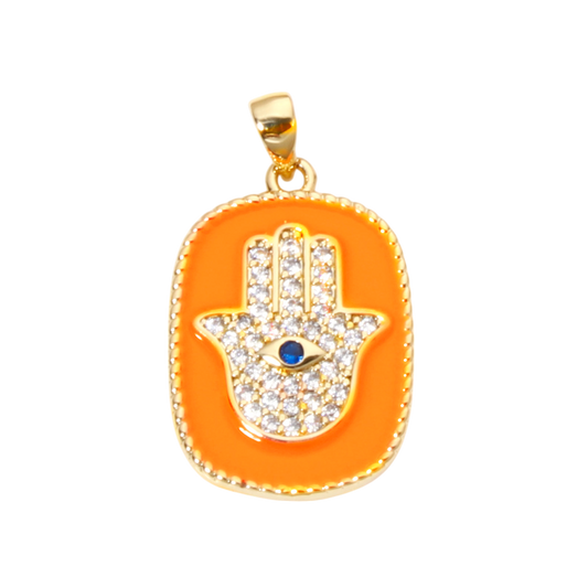 Orange Hamsa