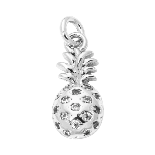 Platinum Pineapple with Rhinestones