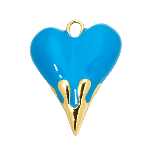 Heavyweight Drippy Heart (Blue)