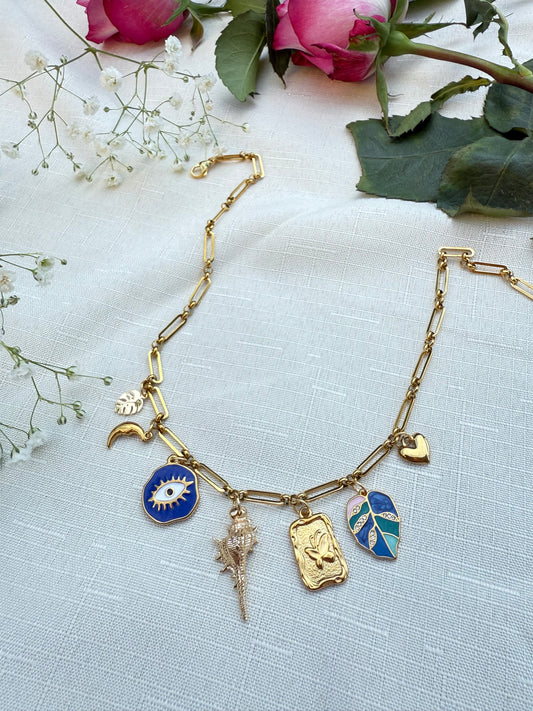 True Blue Charm Necklace